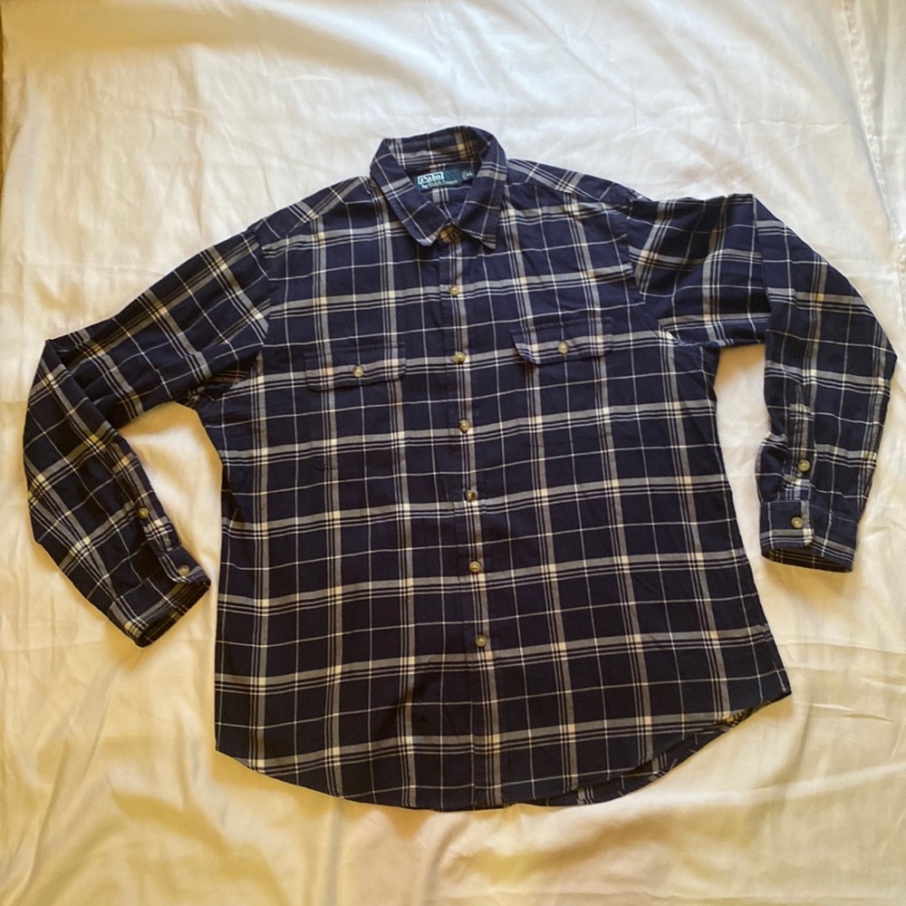 Mens Polo by Ralph Lauren Button Down-Size XL